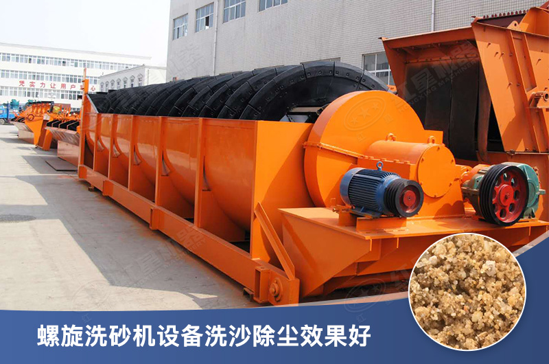 螺旋洗砂機設備每小時產量多少，型號有哪些？